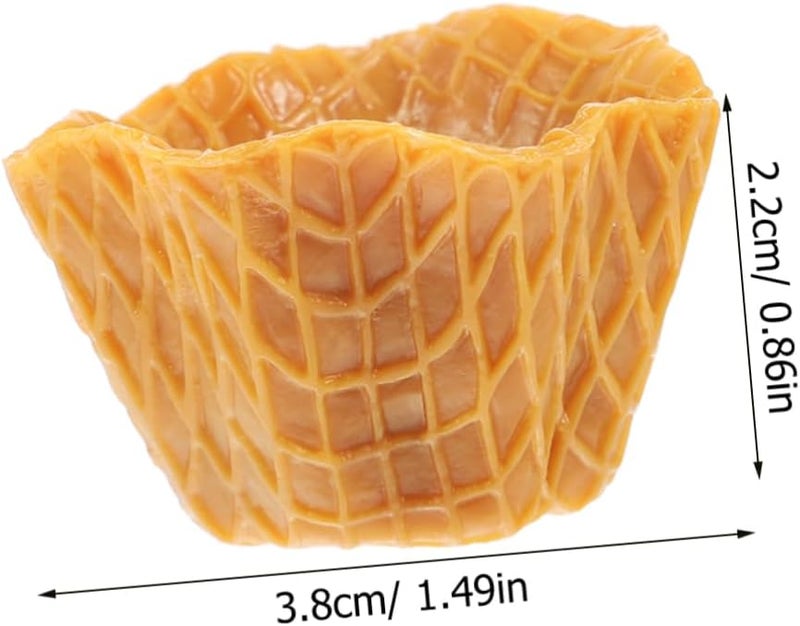 4Pcs Lifelike Artificial Cupcake Liners Fake Cake Decorations Photography Props - Image 2